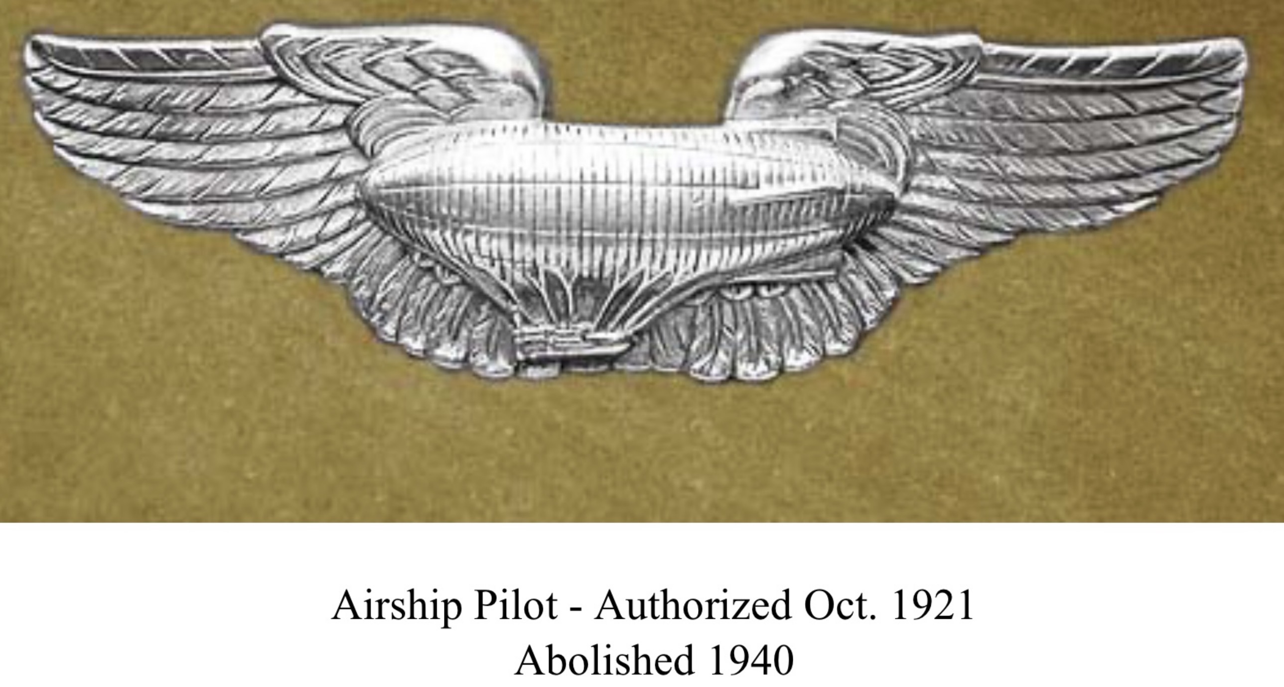 USA Army Air Corps Airship Pilot