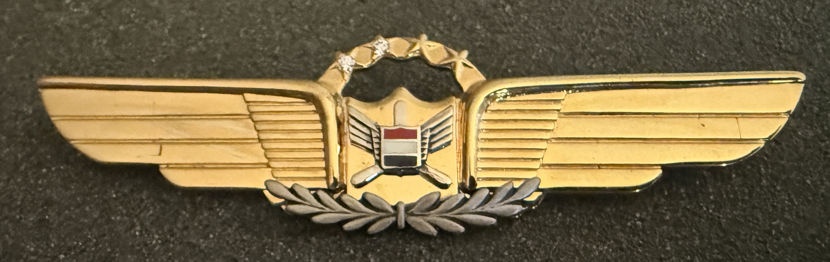 United Air Lines Management Pilot - 2 Diamonds w/ wreath (15 - 19 years of service)