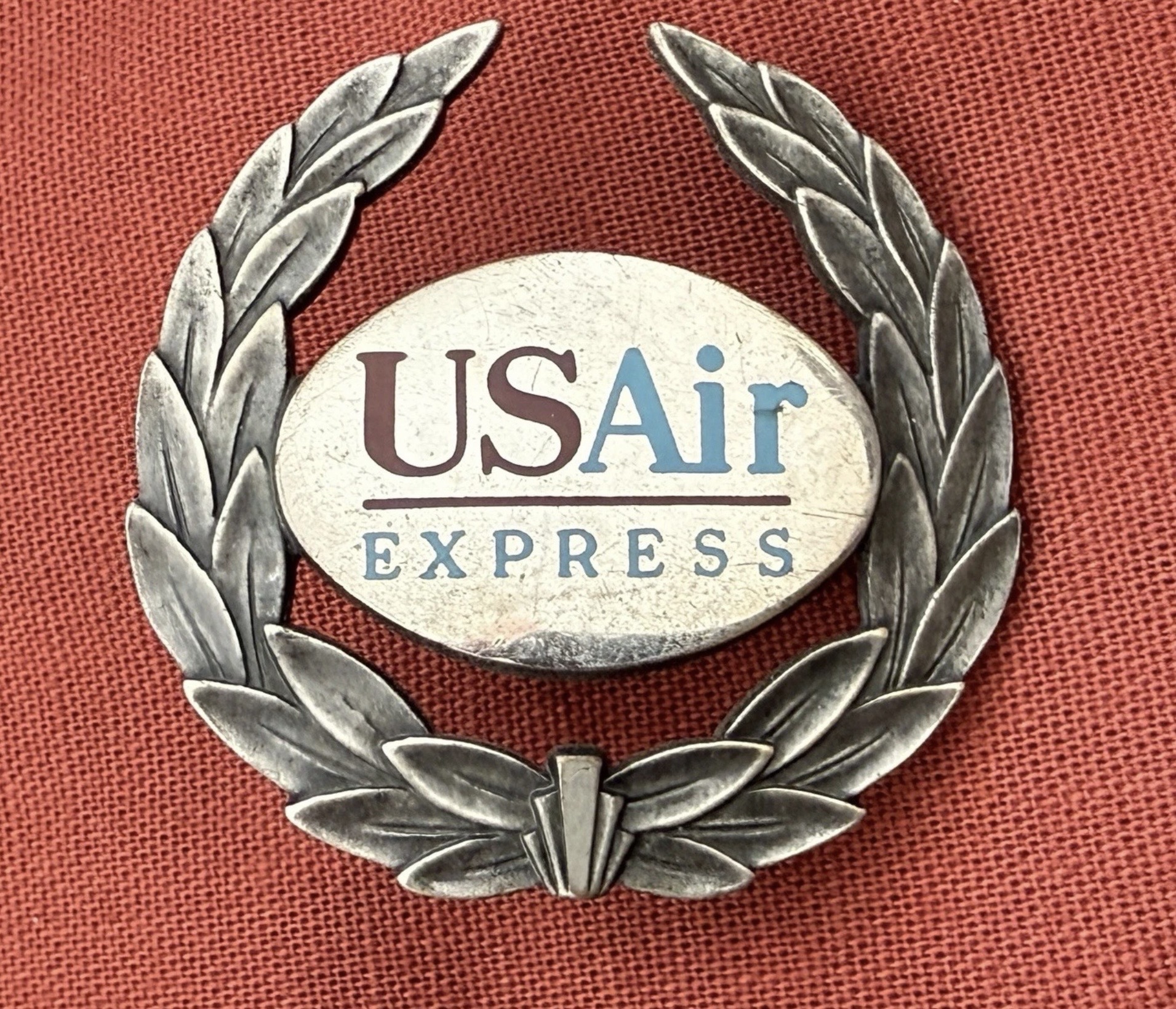 Image of US AIR EXPRESS Pilot Hat Badge wing